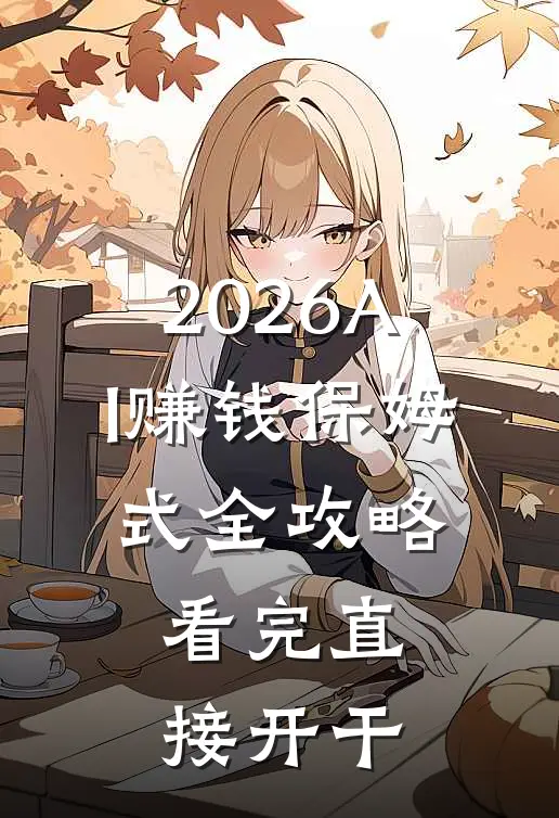 2026AI赚钱保姆式全攻略，看完直接开干